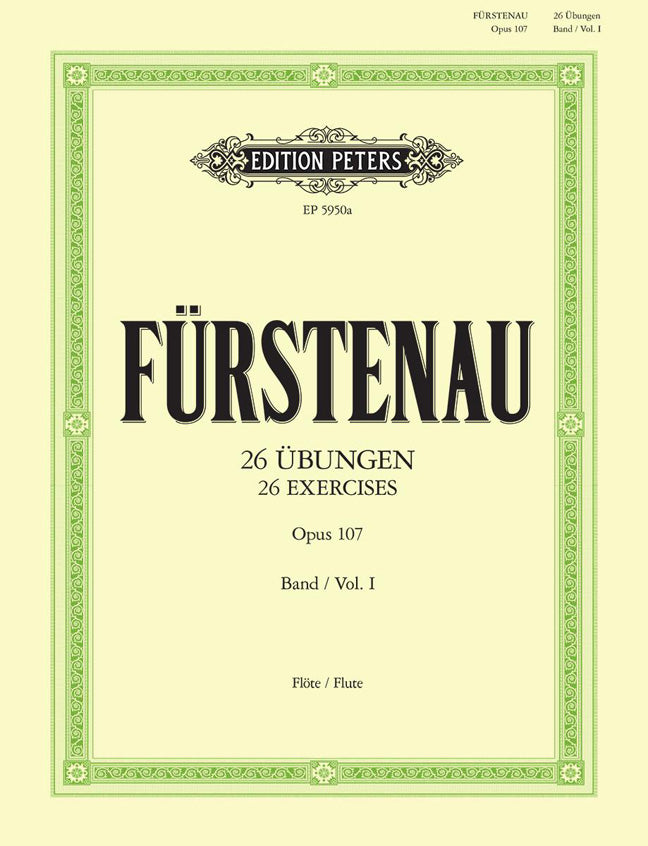 Firstenau: 26 Übungen Fur Flöte, Band 1 op. 107 -Kreuz-Tonarten