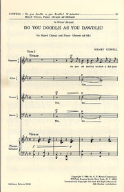 Henry Cowell: Do You Doodle as You Dawdle?