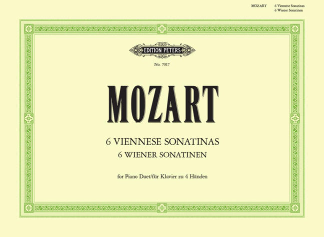 Mozart: 6 Wiener Sonatinen fur Klavier (Johnson)