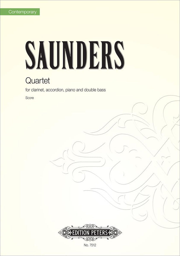 Rebecca Saunders: Quartet for Clarinet, Accordian, Bass and Piano