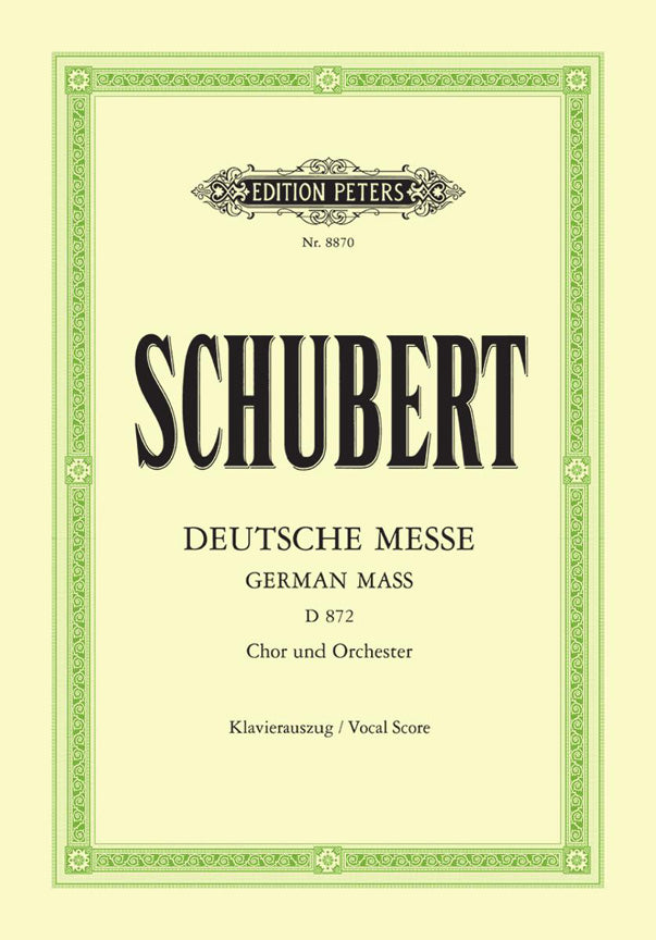 Franz Schubert: Deutsche Messe D 872 Urtext