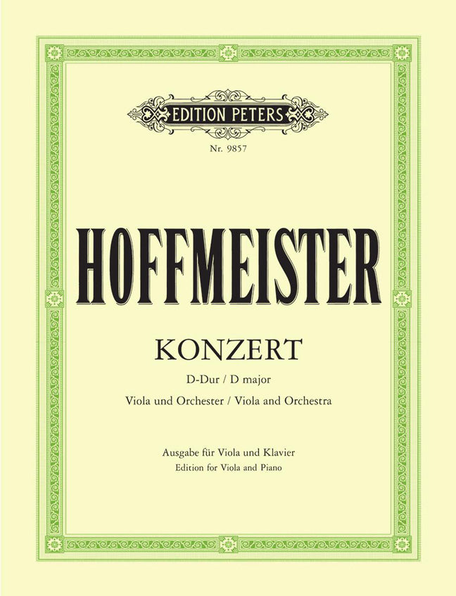 Franz Anton Hoffmeister: Konzert für Viola und Orchester D-Dur
