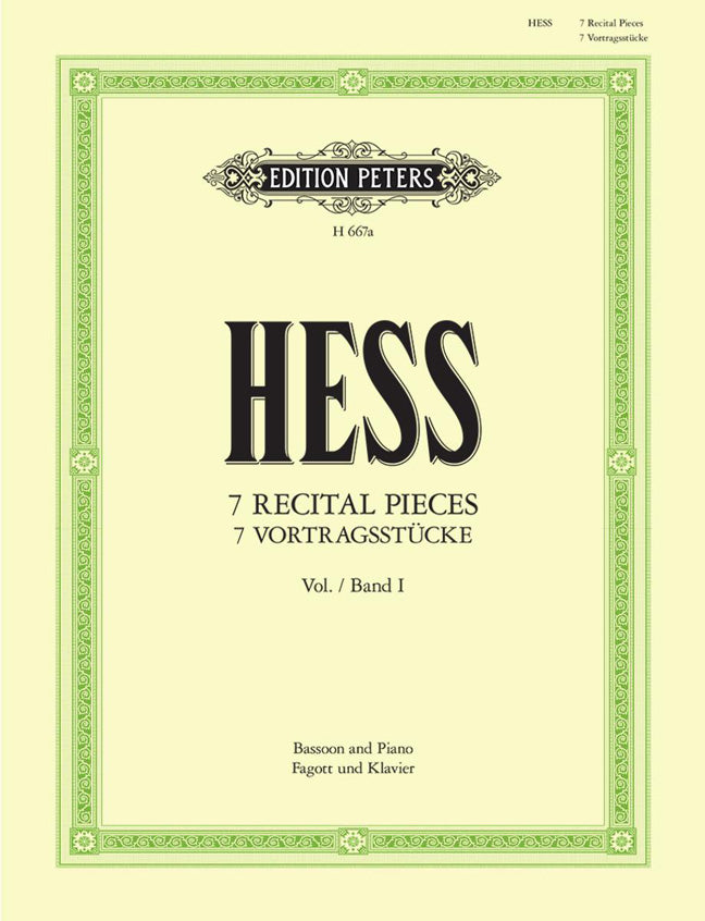 Willy Hess: 7 Recital Pieces