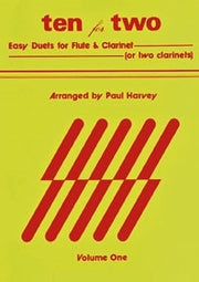 Ten for two Volume 1(Easy duets for Flute and clarinet)