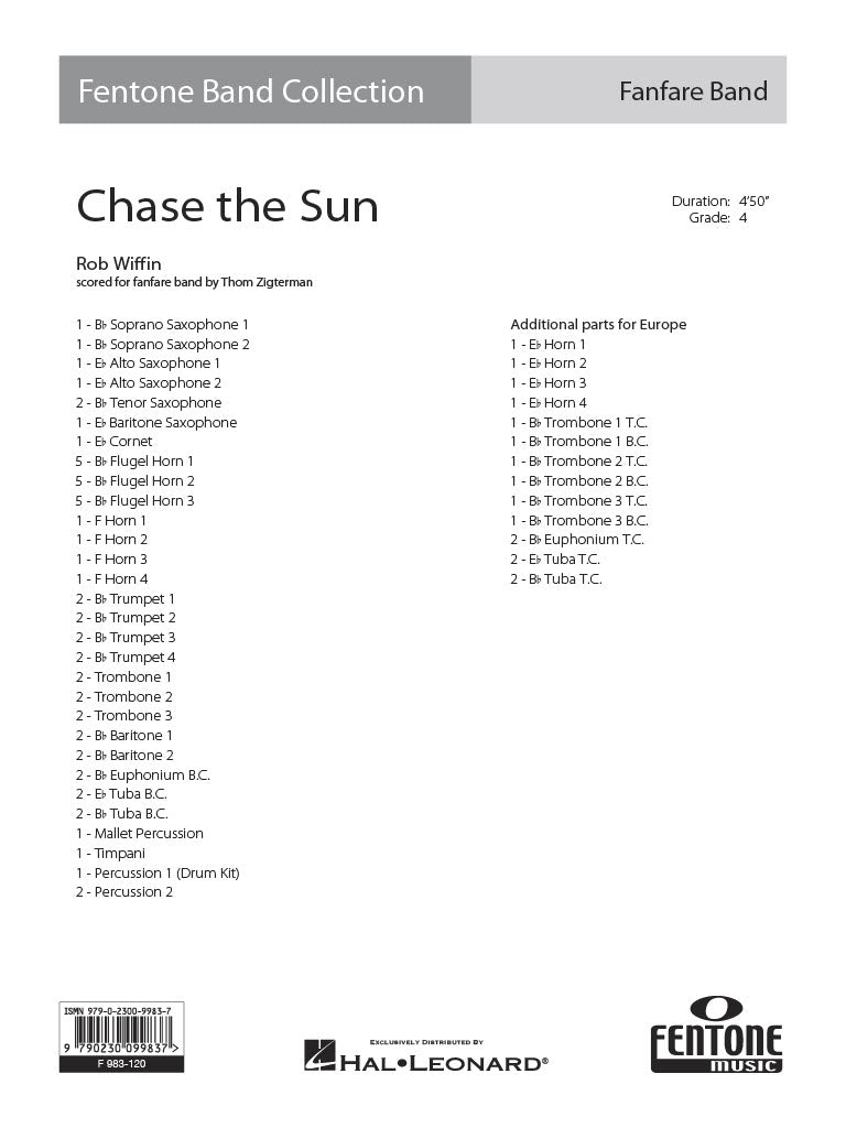 Rob Wiffin: Chase the Sun (Partituur Fanfare)