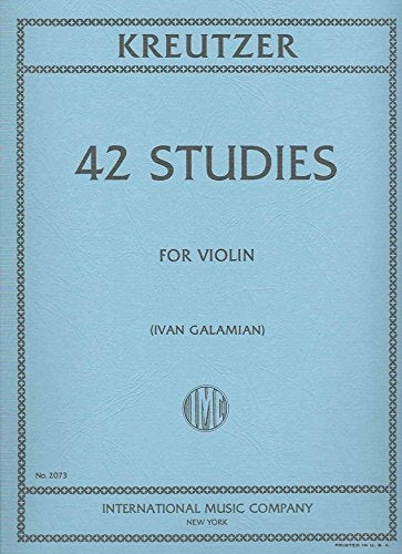 Rodolphe Kreutzer: 42 Etudes voor viool (arr. Ivan Galamian)