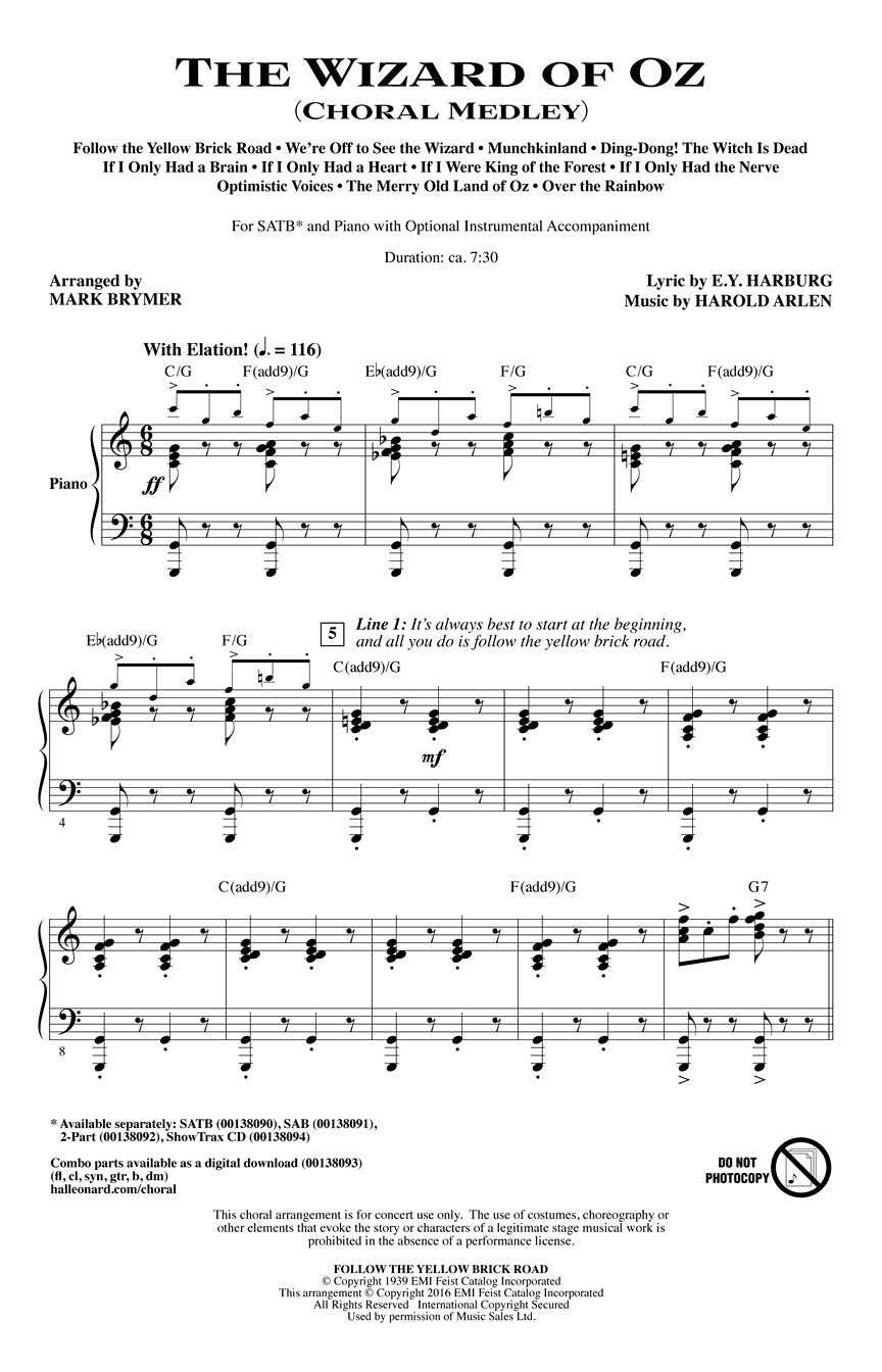 Harold Arlen: The Wizard of Oz (Showtrax)