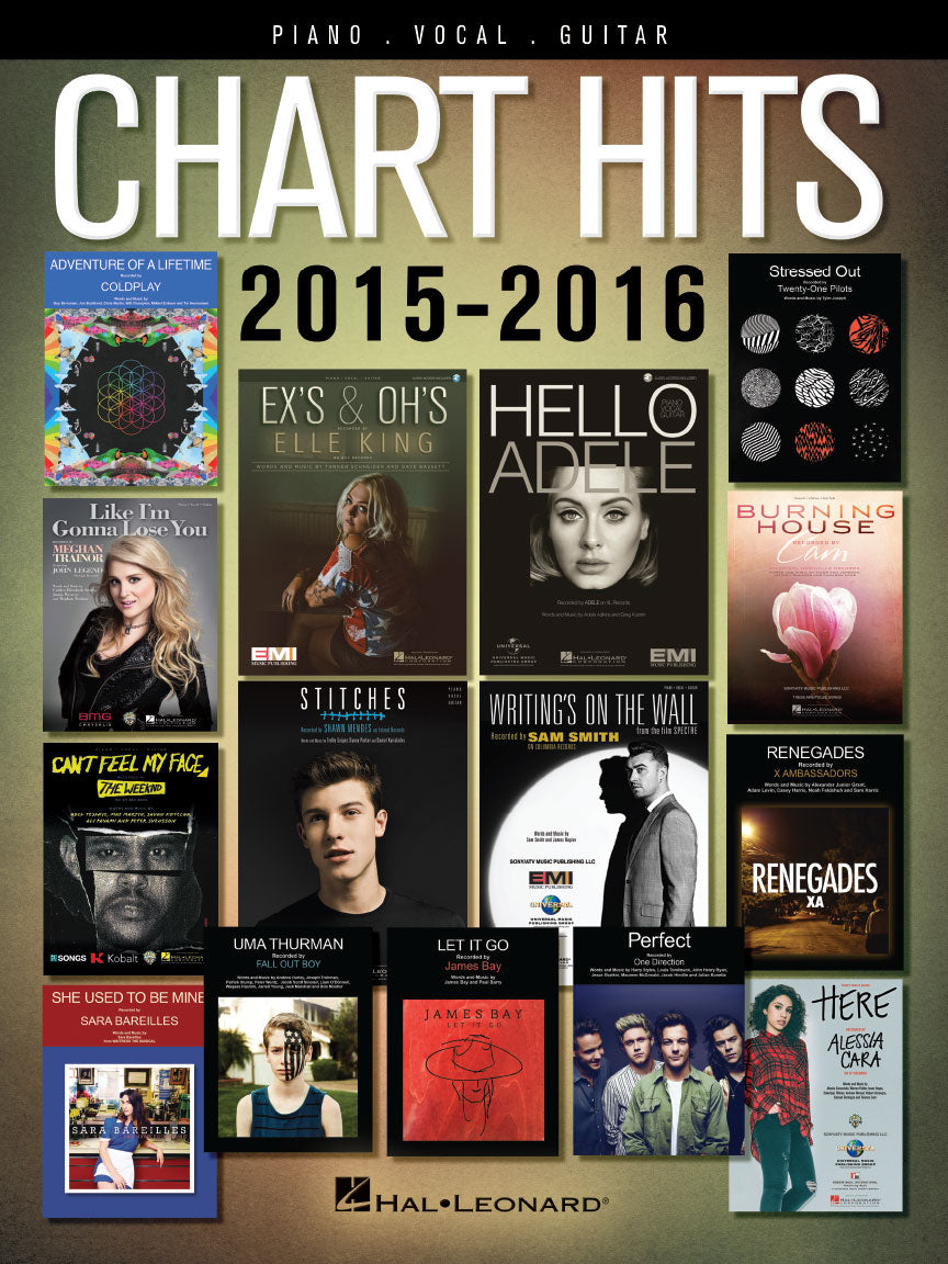 Chart Hits of 2015-2016 | Piano, zang en gitaar