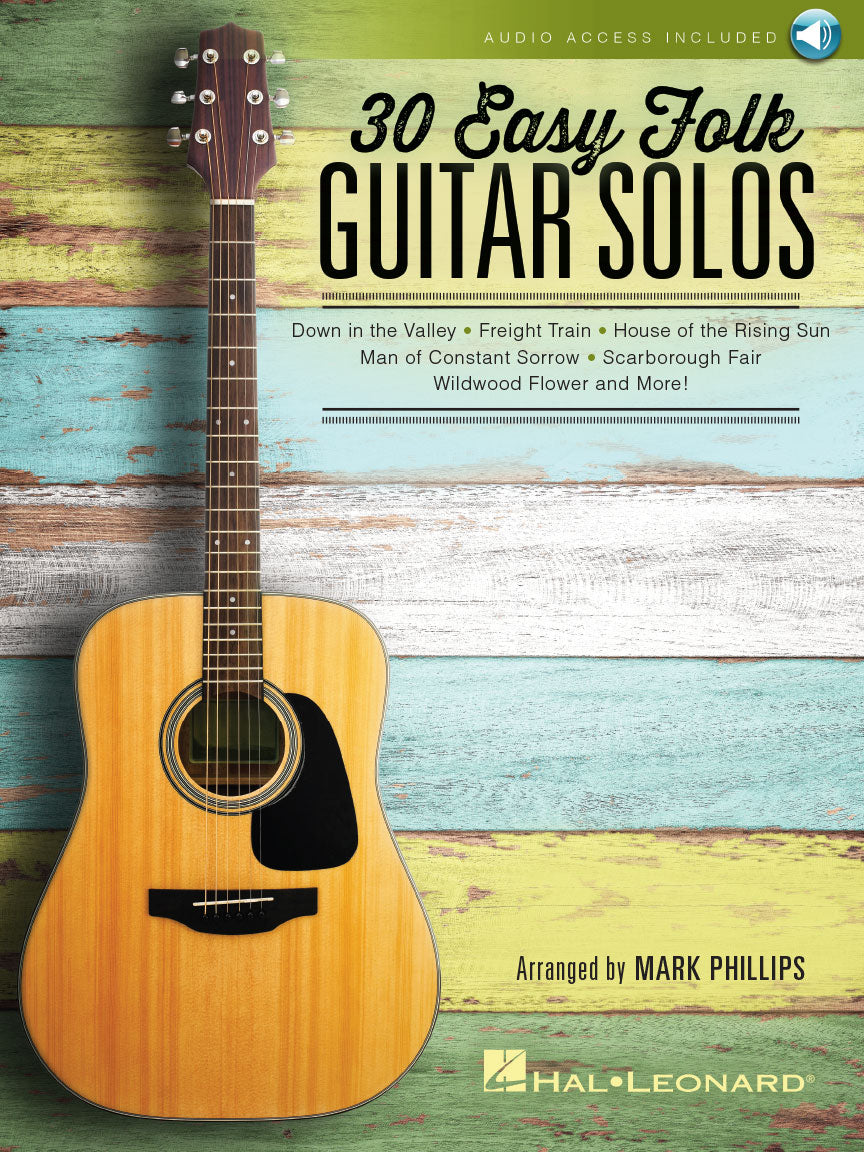 30 Easy Folk Guitar Solos | Gitaar