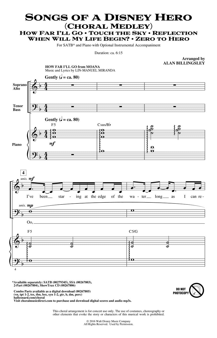 Songs of a Disney Hero (Choral Medley) | Koor