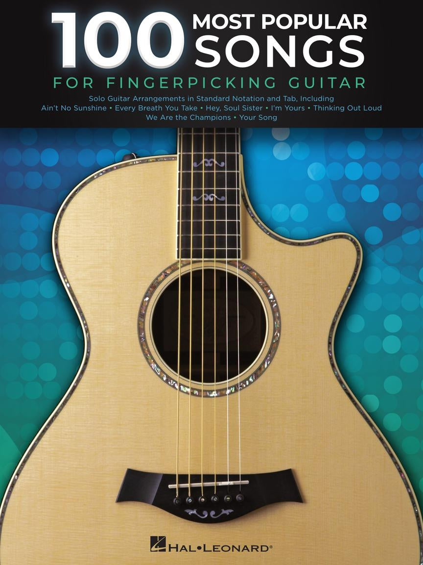 100 Most Popular Songs for Fingerpicking Guitar – Solo Guitar Arrangements in Standard Notation and Tab | Gitaar