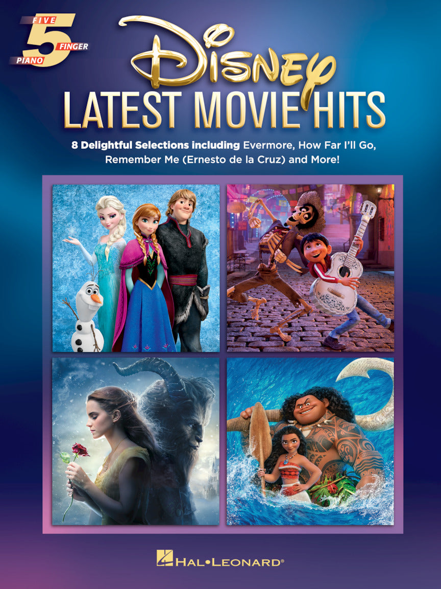 Disney Latest Movie Hits – Five-Finger Piano - 8 songs for beginners | piano