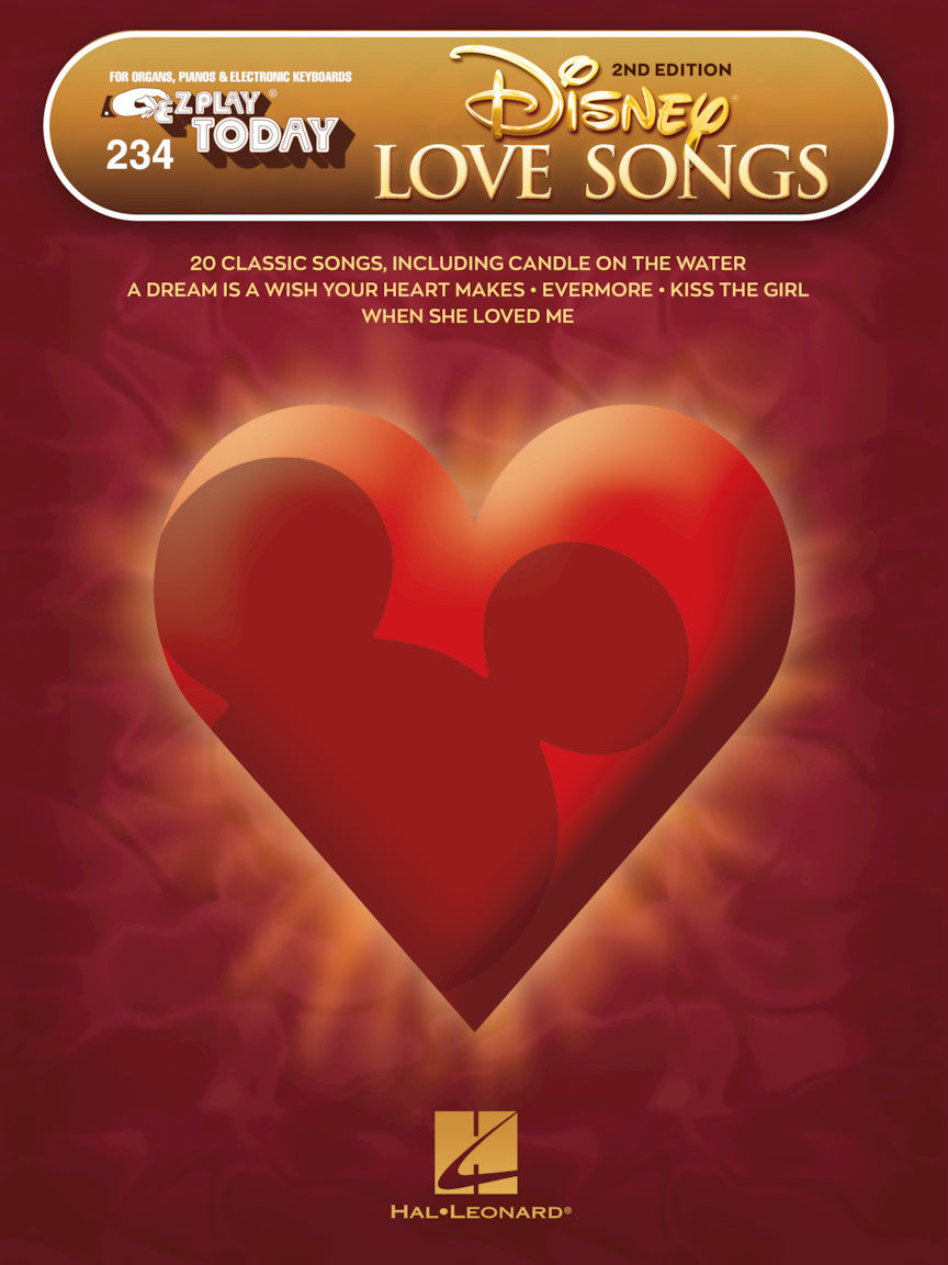 Disney Love Songs – E-Z Play Today: Volume 234 - 2nd Edition - 20 Classic Songs | piano