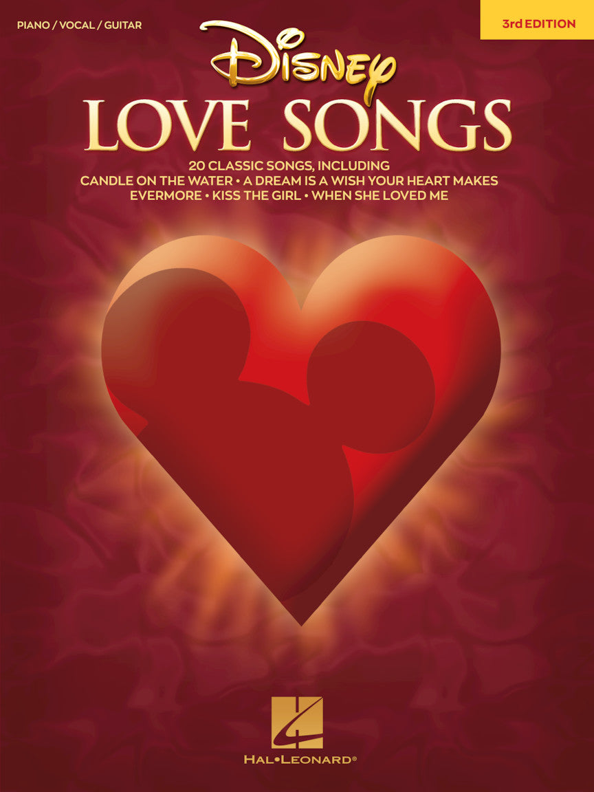 Disney Love Songs – 3rd Edition - 20 Classic Songs | Piano, zang en gitaar