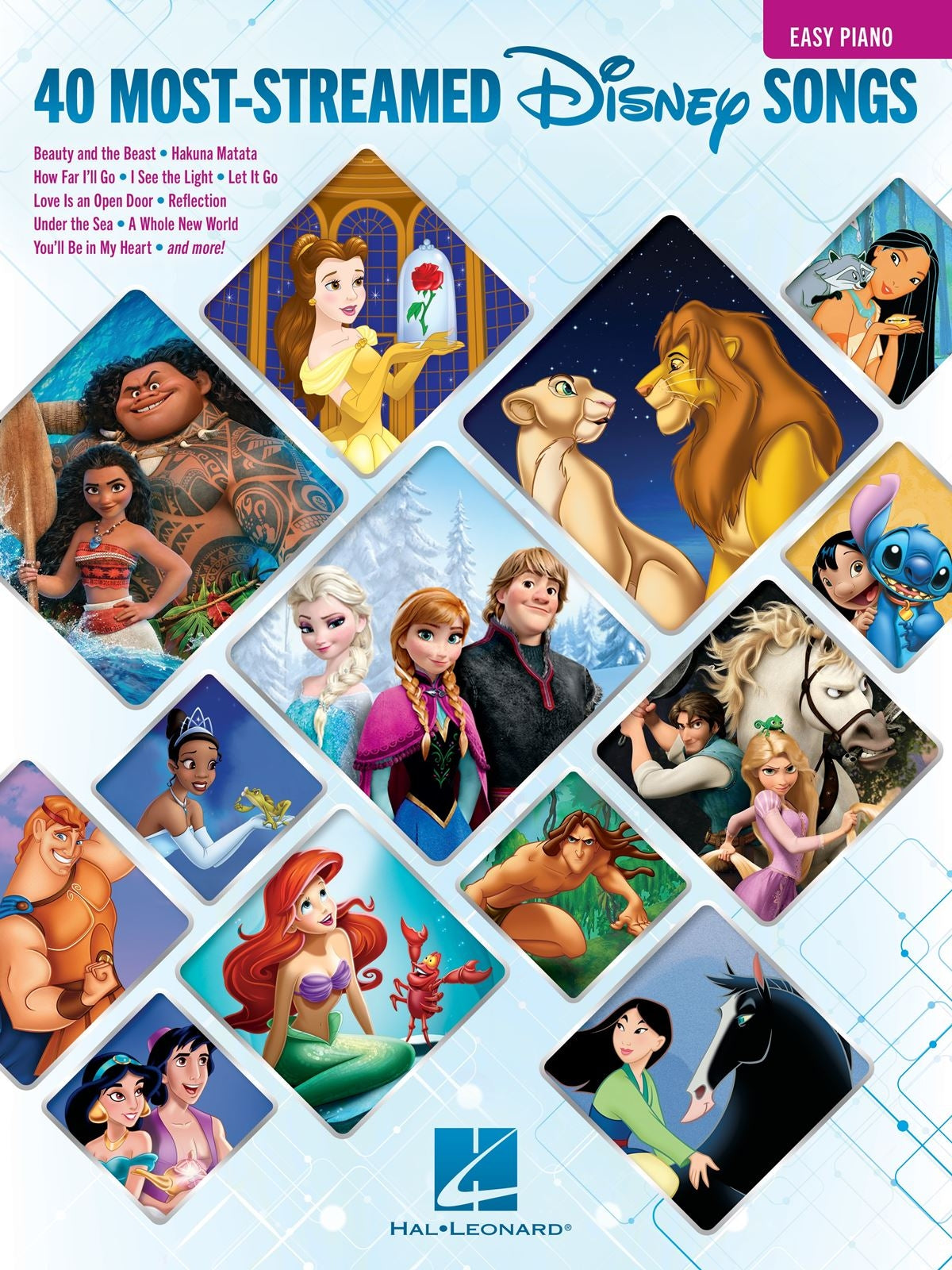 The 40 Most-Streamed Disney Songs – for Easy Piano | piano