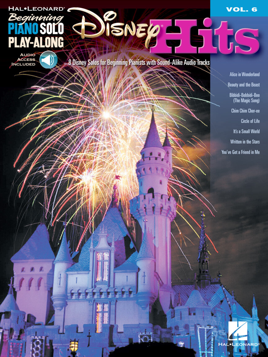 Disney Hits – Beginning Piano Solo Play-Along Volume 6