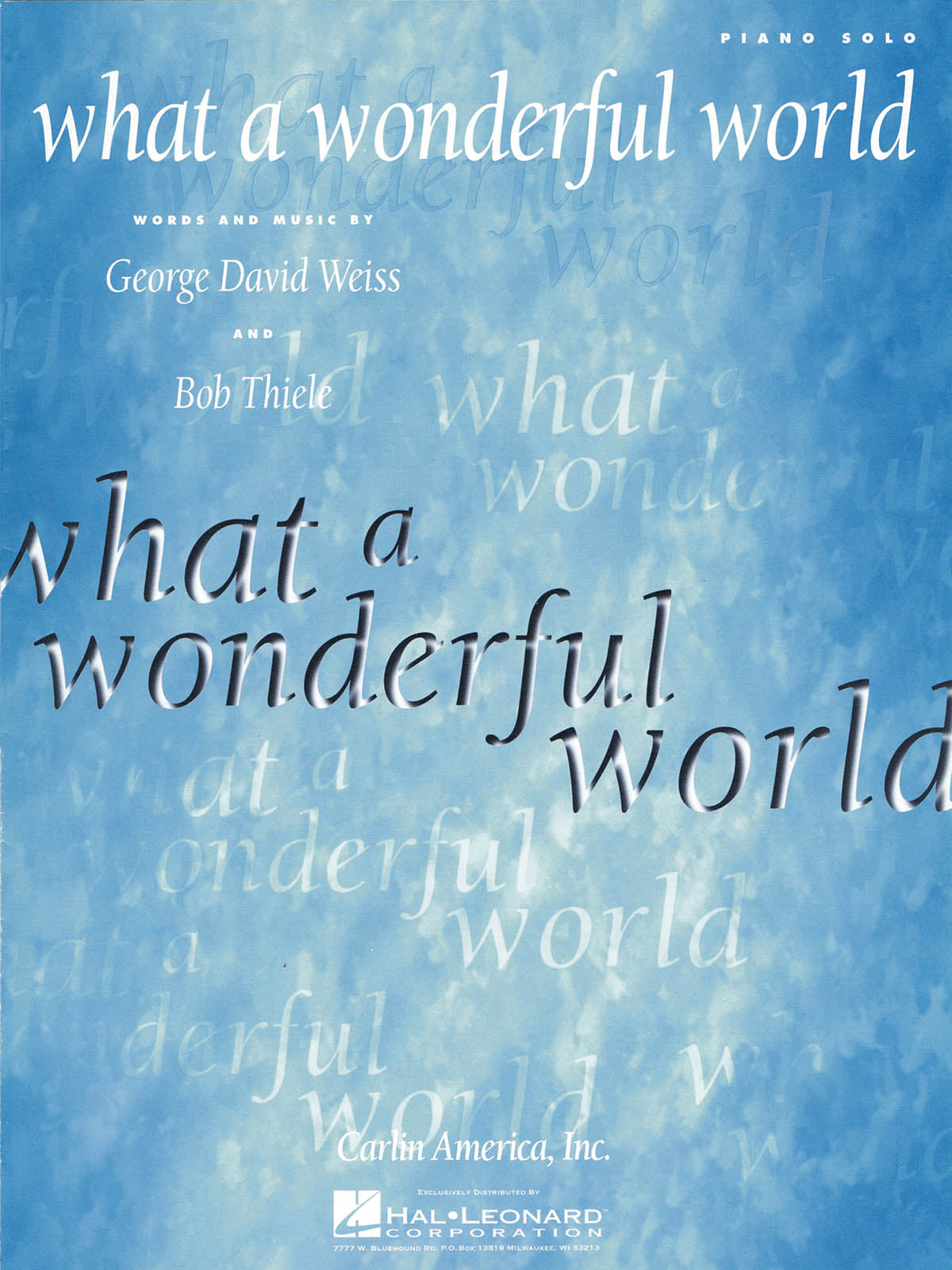 What A Wonderful World | Piano, zang en gitaar
