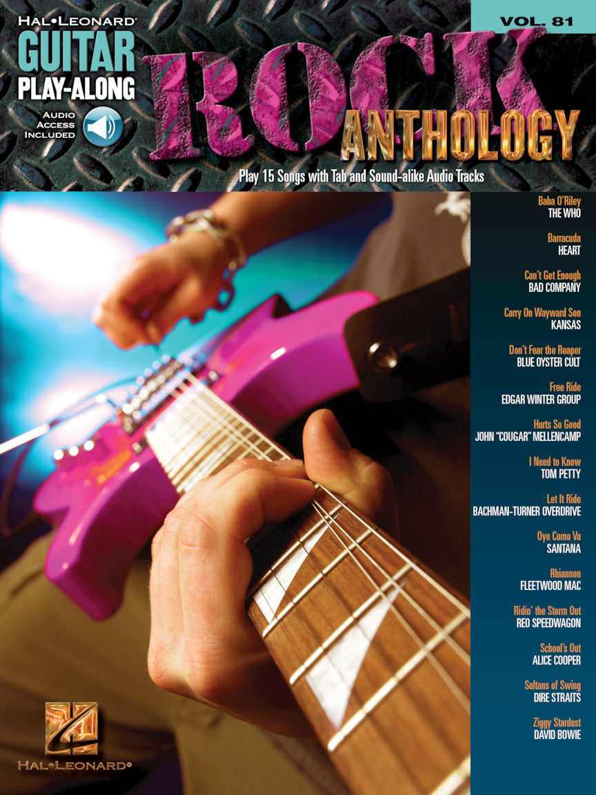 Rock Anthology – Guitar Play-Along Volume 81 | Gitaar