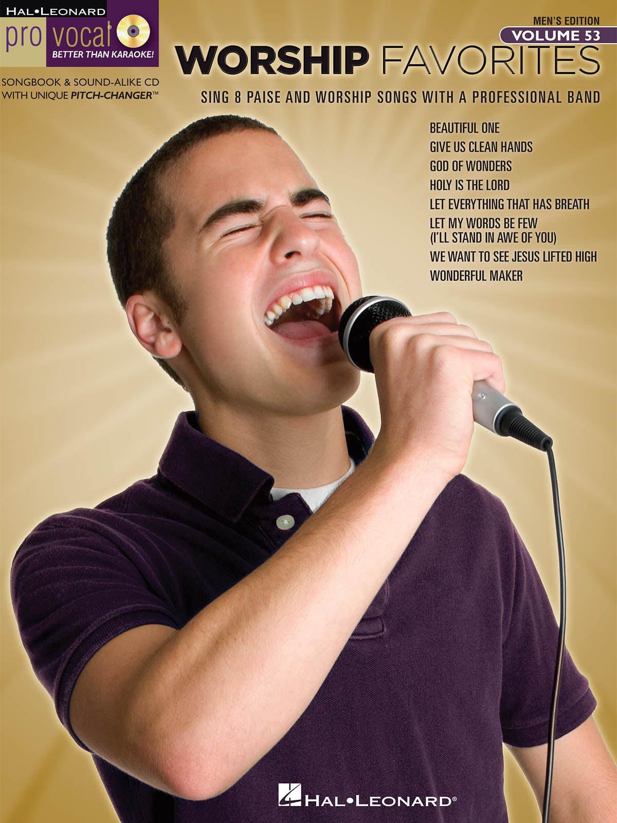 Worship Favorites – Pro Vocal Men's Edition Volume 53 | Piano, zang en gitaar