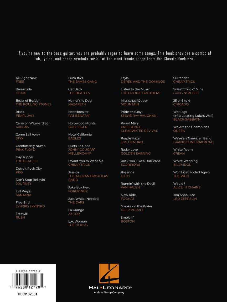 First 50 Classic Rock Songs You Should Play on Bass (Basgitaar) [stack-source:HL01182561_8.jpg]