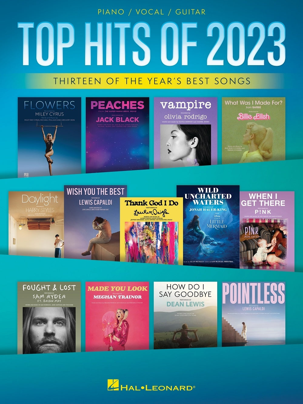 Top Hits of 2023 – Arranged for Piano/Vocal/Guitar | Piano, zang en gitaar