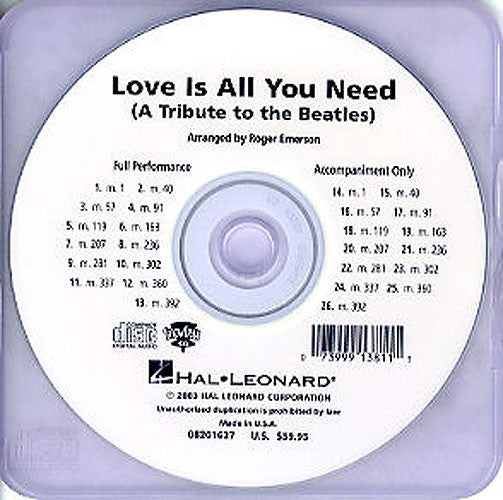 Love Is All You Need (SHOWTRACK CD) – Medley - A Tribute to the Beatles | Koor