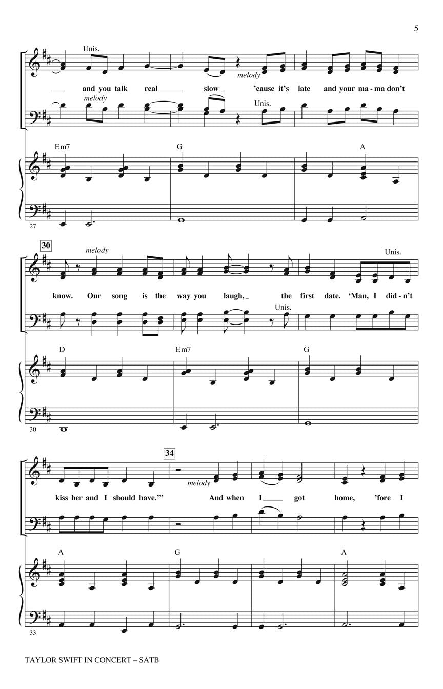 Taylor Swift in Concert – Medley