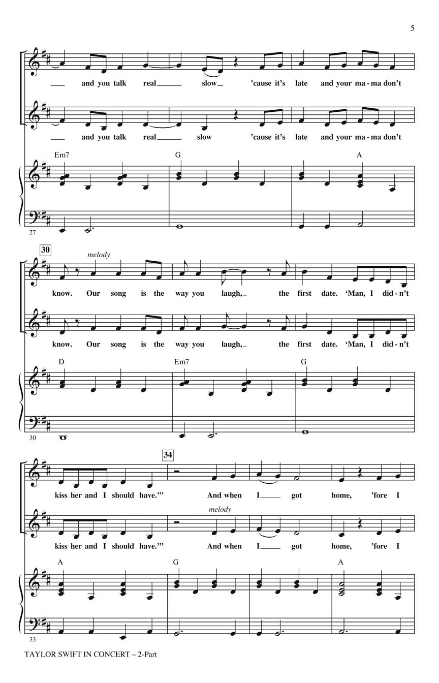 Taylor Swift in Concert – Medley