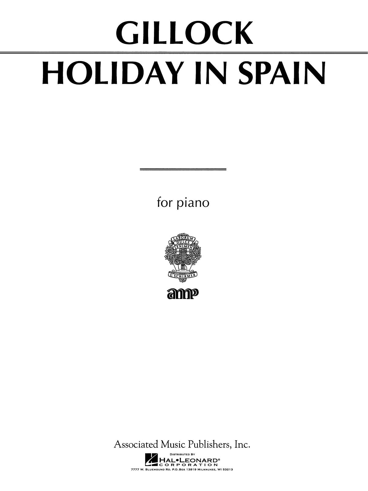 Gillock: Holiday in Spain