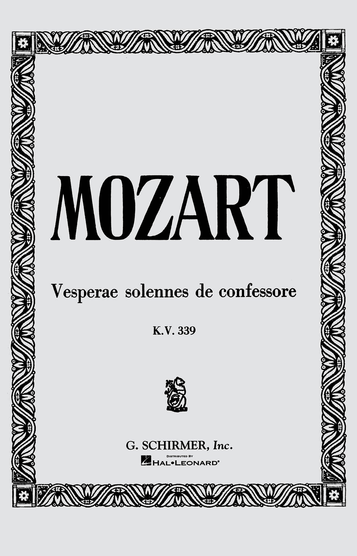 Mozart: Vesperae Solennes de Confessore, KV339