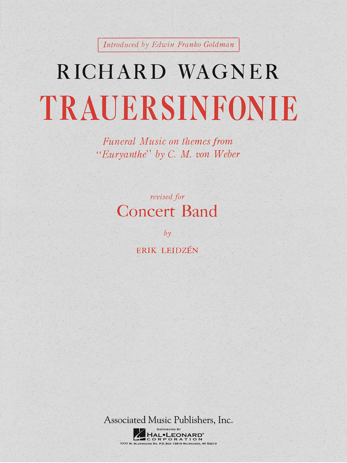 Wagner: Trauersinfonie