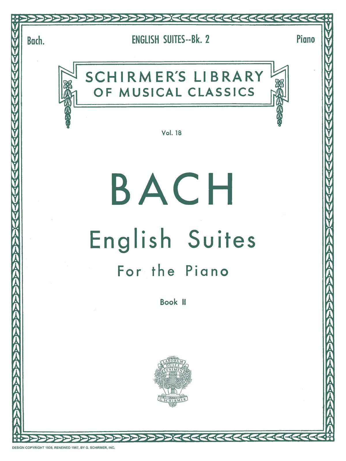 Bach: English Suites Book 2