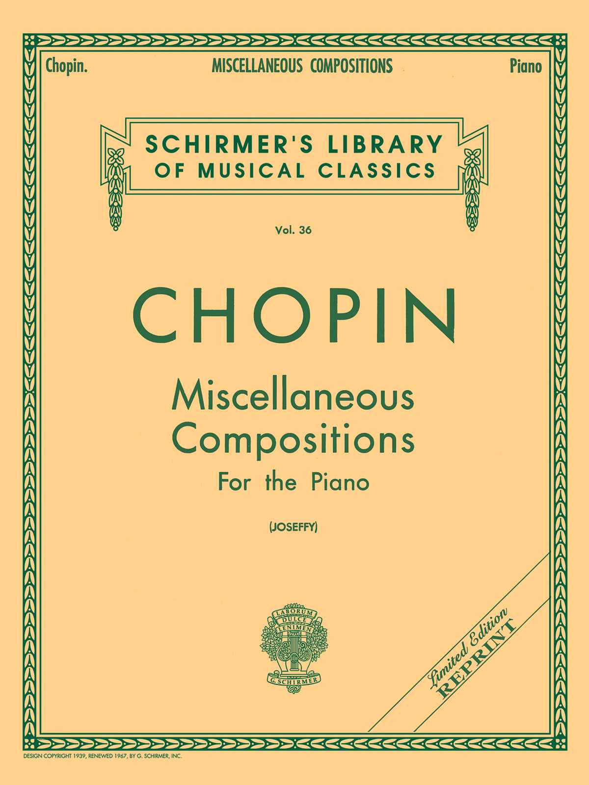 Chopin: Miscellaneous Compositions
