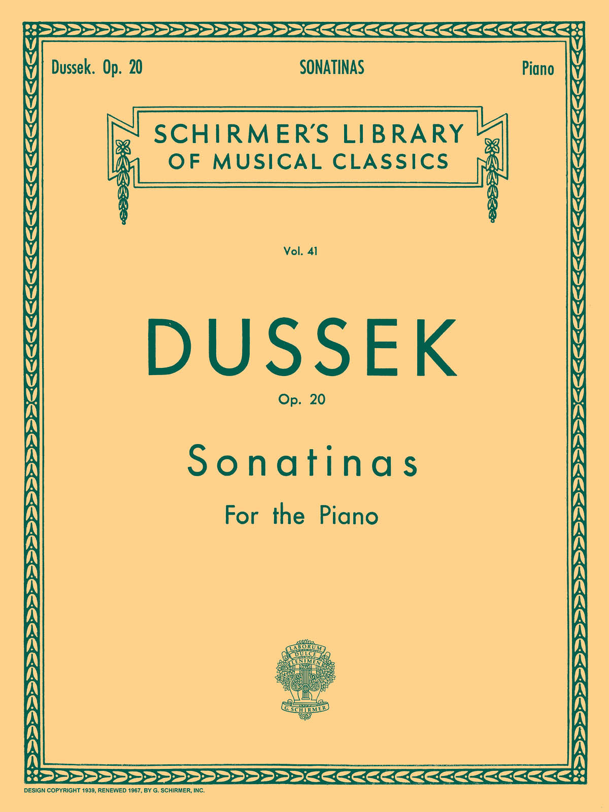 Dussek: 6 Sonatinas, Op. 20
