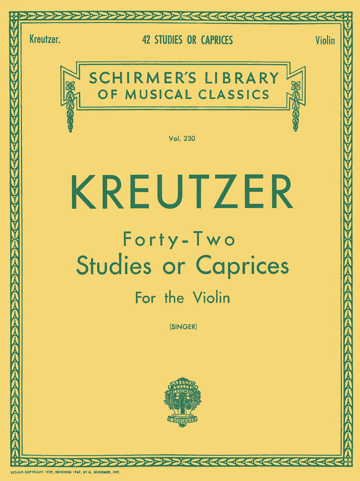 Kreutzer: Kreutzer - 42 Studies or Caprices