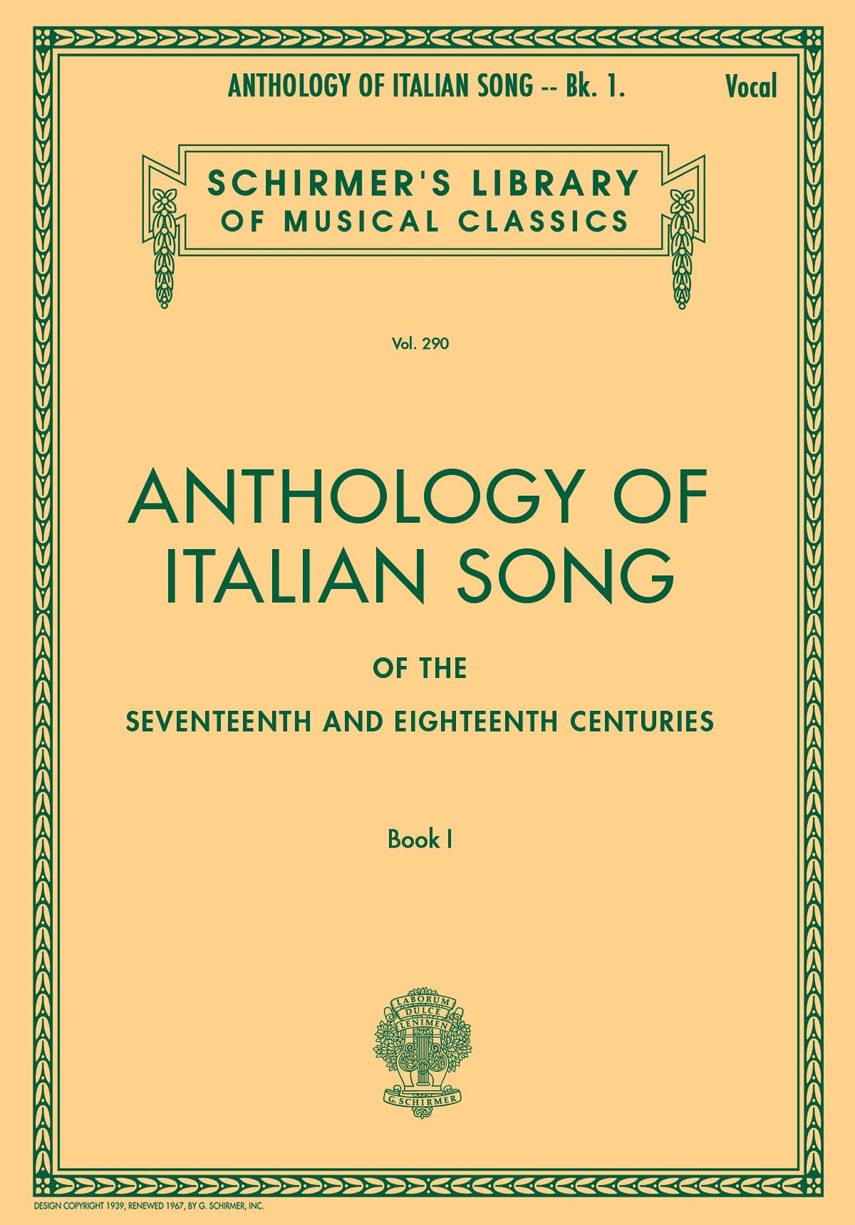 Marchesi: Anthology of Italian Song of the 17th-18th Cent.