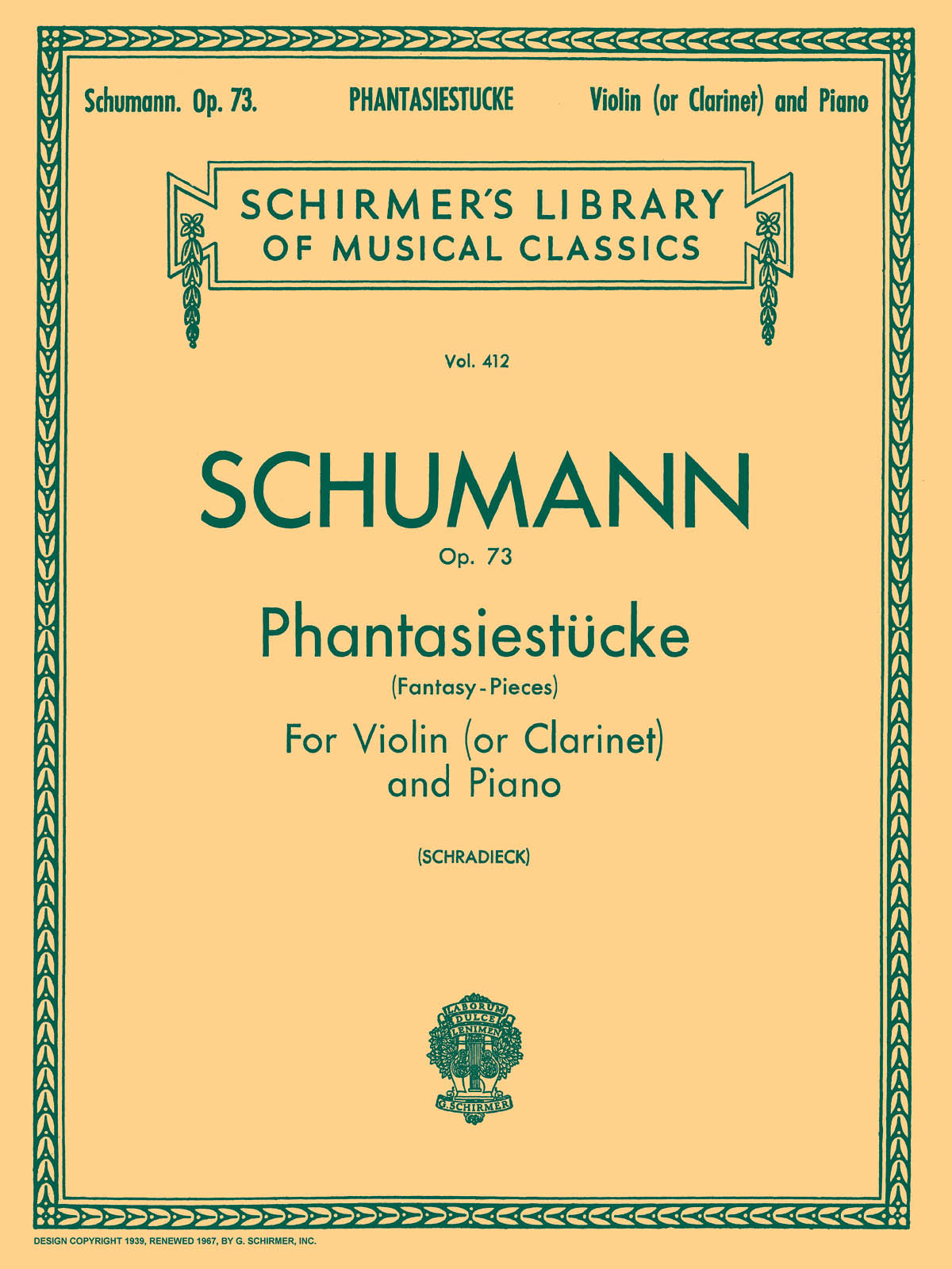 Schumann: Phantasiestücke (Fantasy Pieces)
