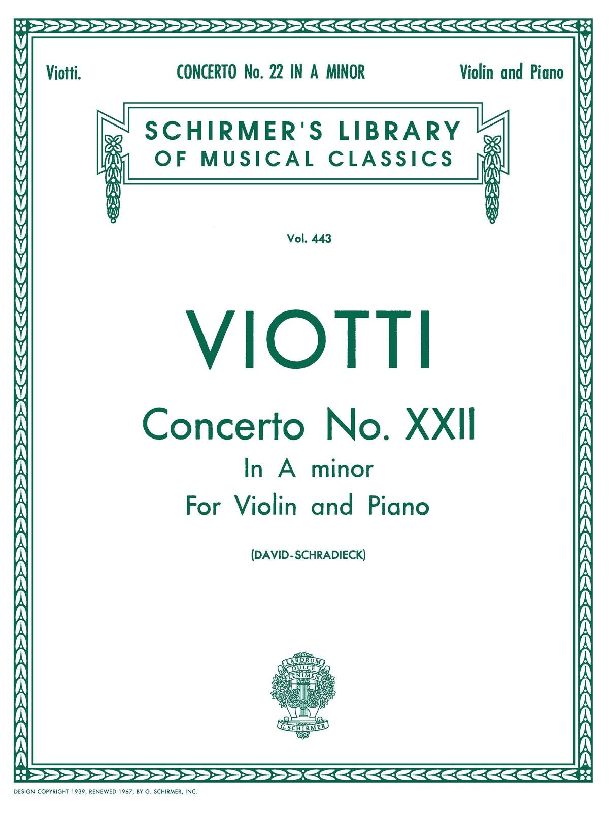 Viotti: Concerto No. 22 in A Minor