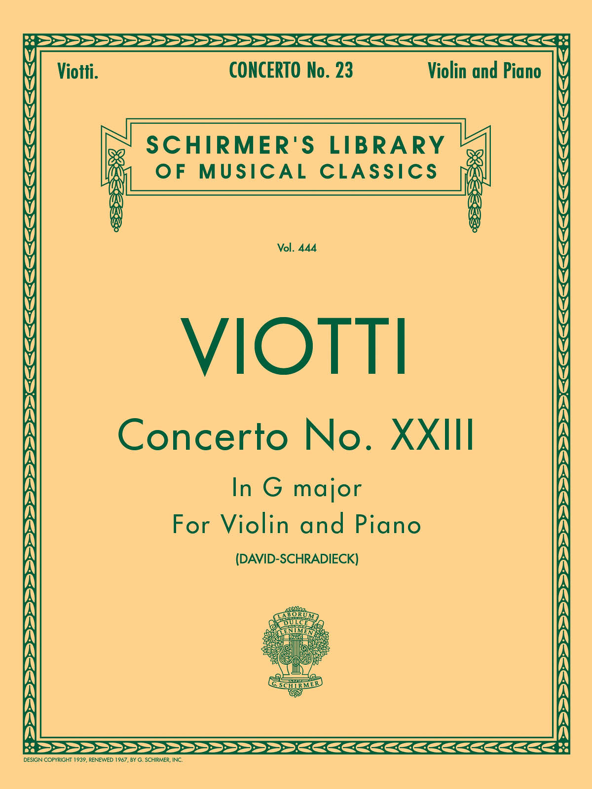 David: Concerto No. 23 in G Major