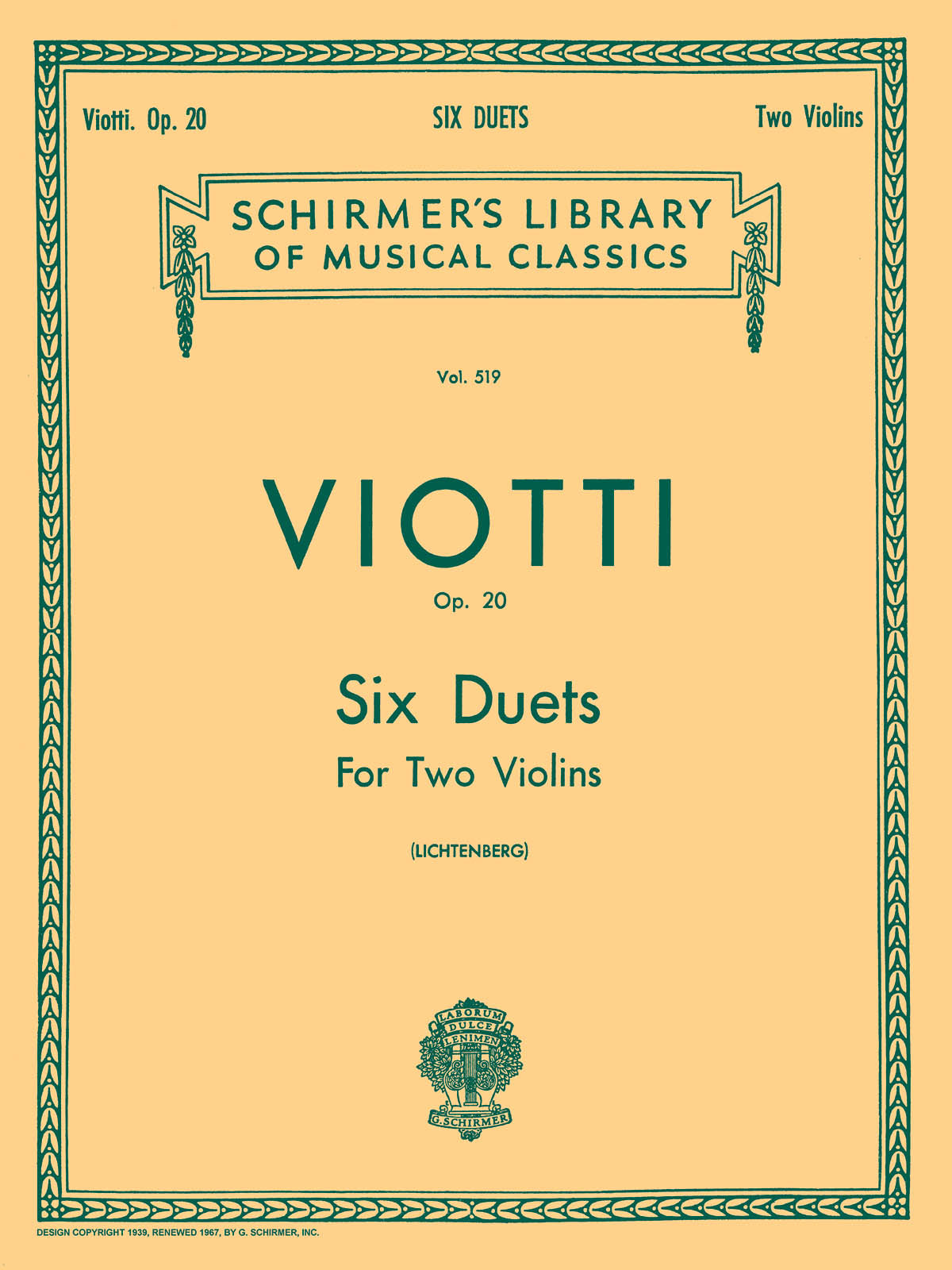 Viotti: 6 Duets, Op. 20
