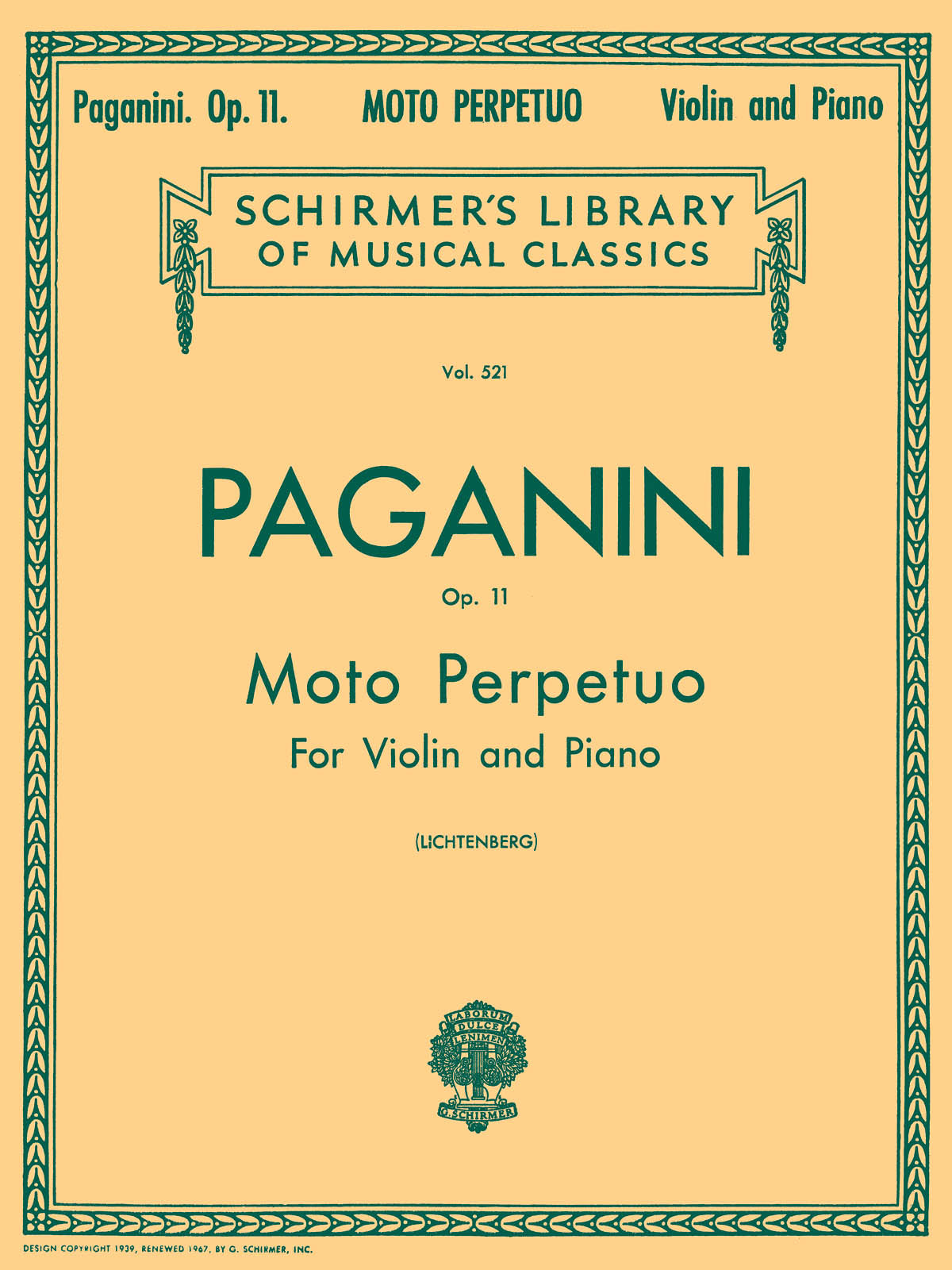 Lichtenberg: Moto Perpetuo, Op. 11, No. 6