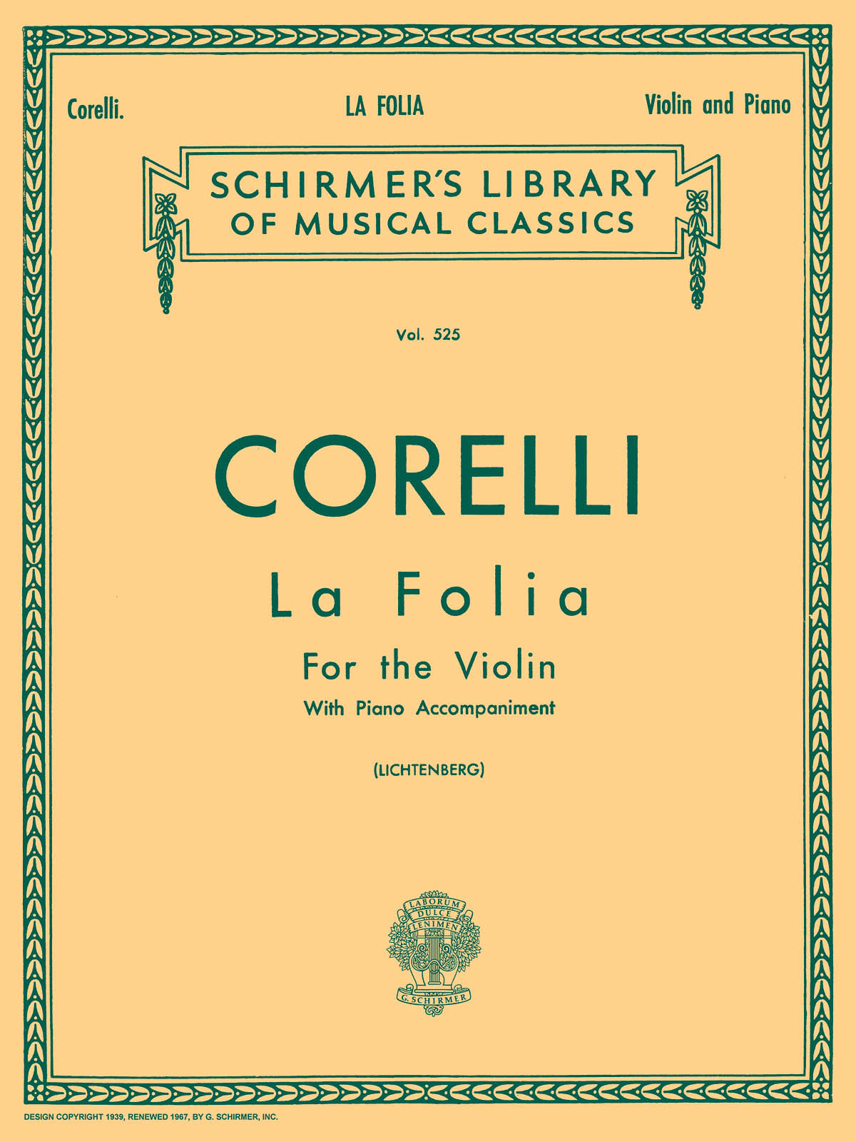 Corelli: La Folia Variations Op.5 No.12