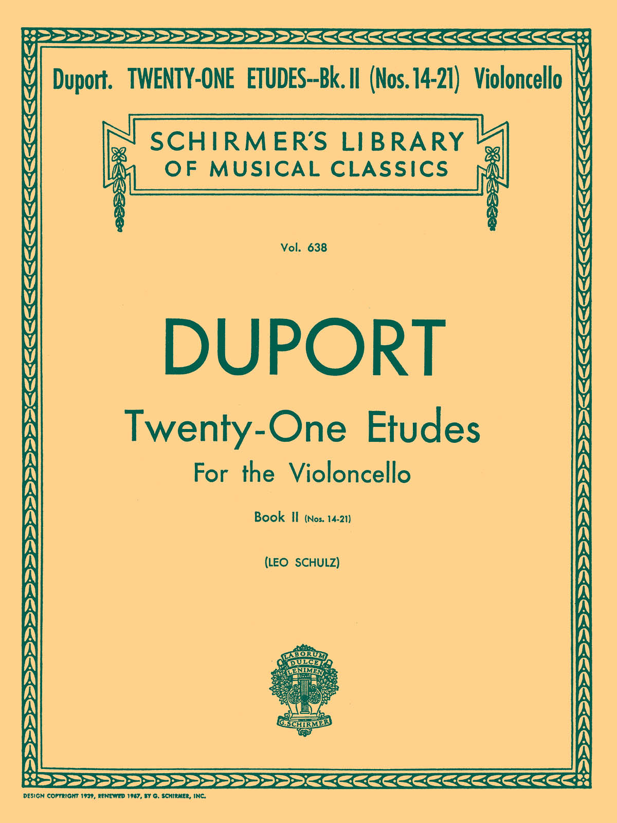 Duport: 21 Etudes - Book 2