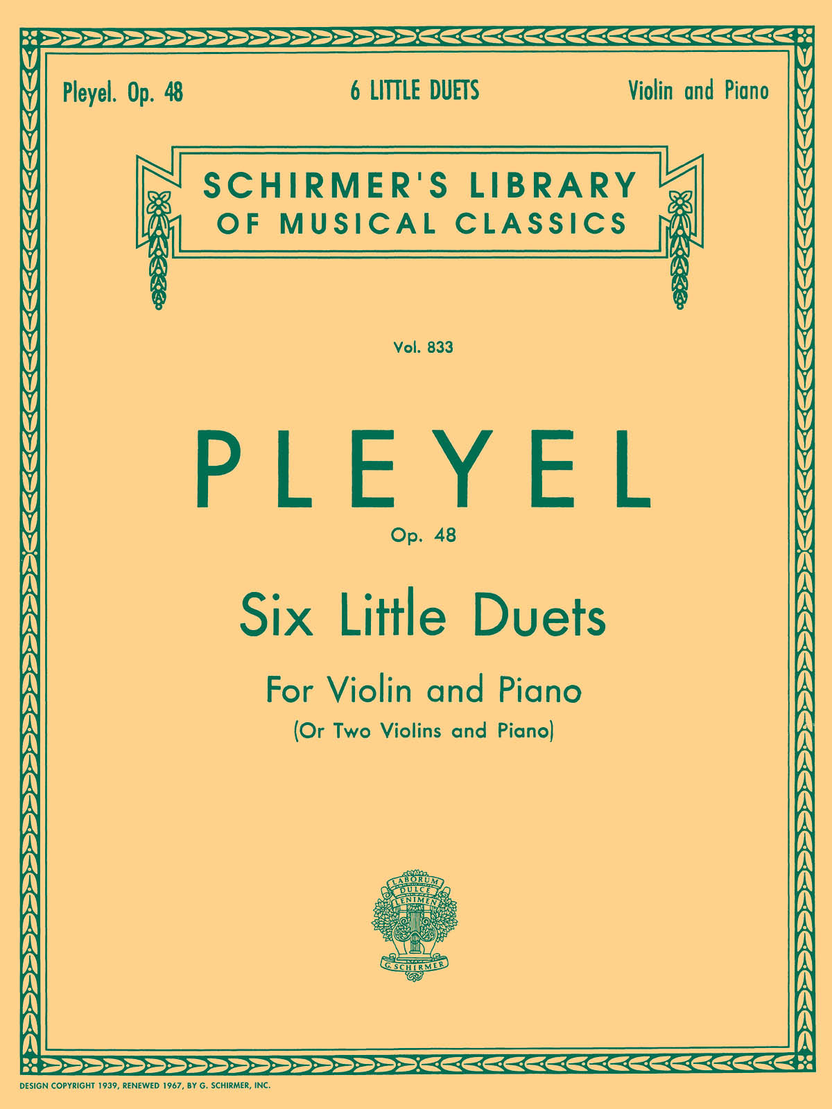 Pleyel: Six Little Duets, Op. 48