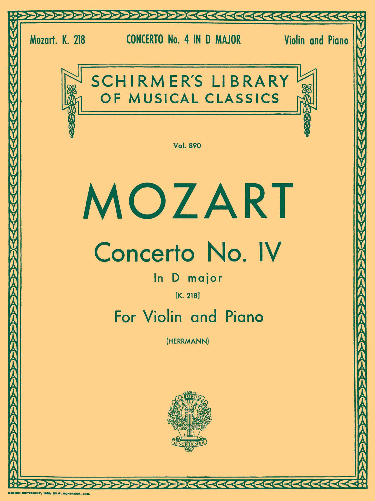 Mozart: Violin Concerto No.4 In D K.218