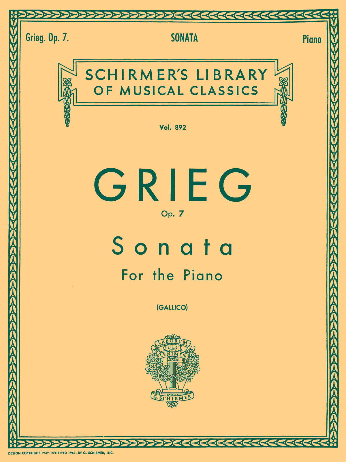 Grieg: Sonata, Op. 7