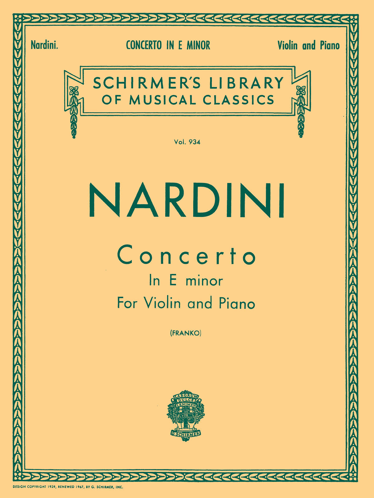 Nardini: Concerto in E minor