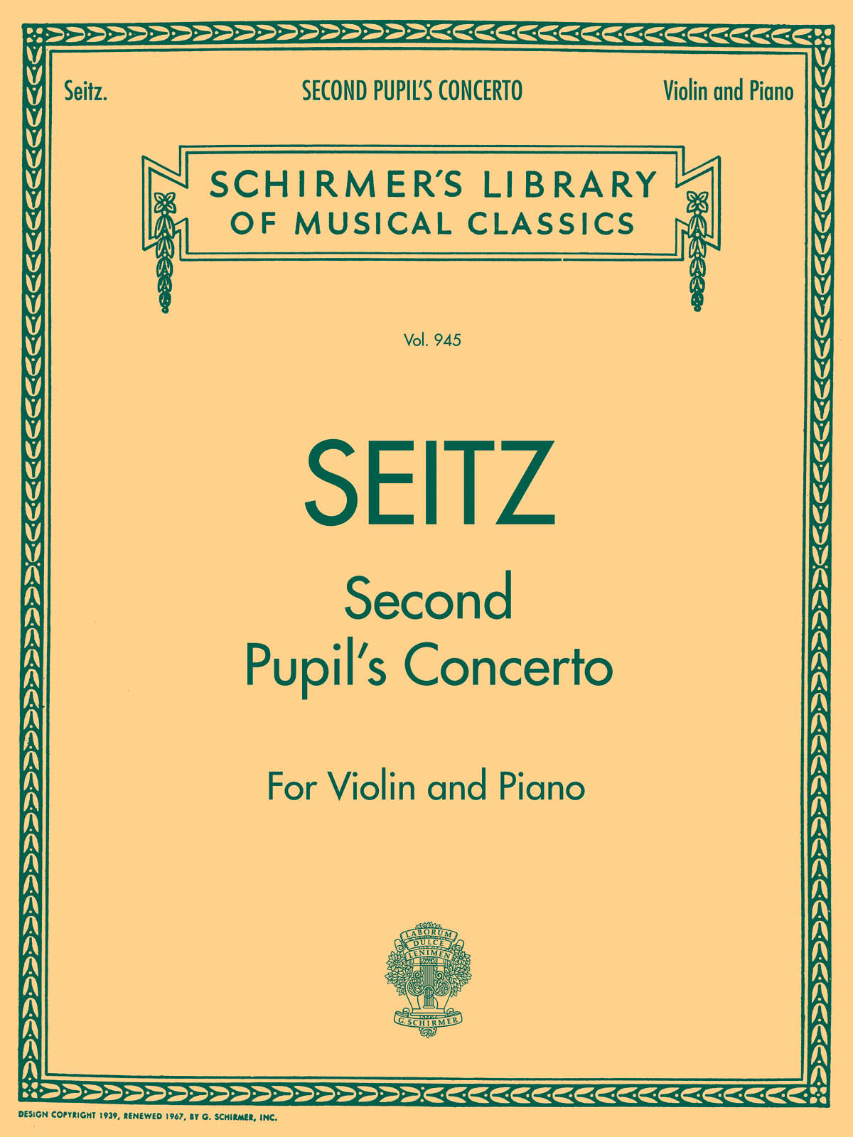 Seitz: Pupil's Concerto No. 2 in G Major, Op. 13