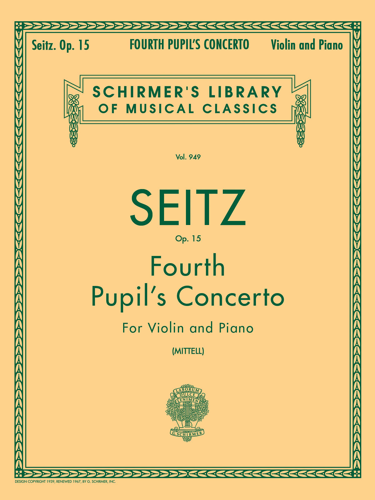Seitz: Pupil's Concerto No. 4 in D, Op. 15