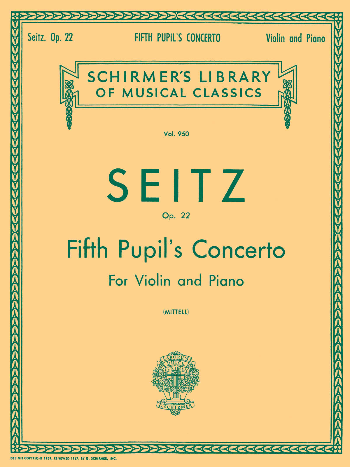 Seitz: Pupil's Concerto No. 5 in D, Op. 22